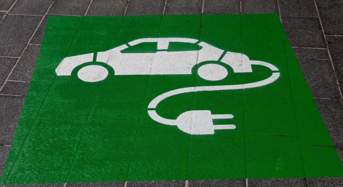 electric car charging logo