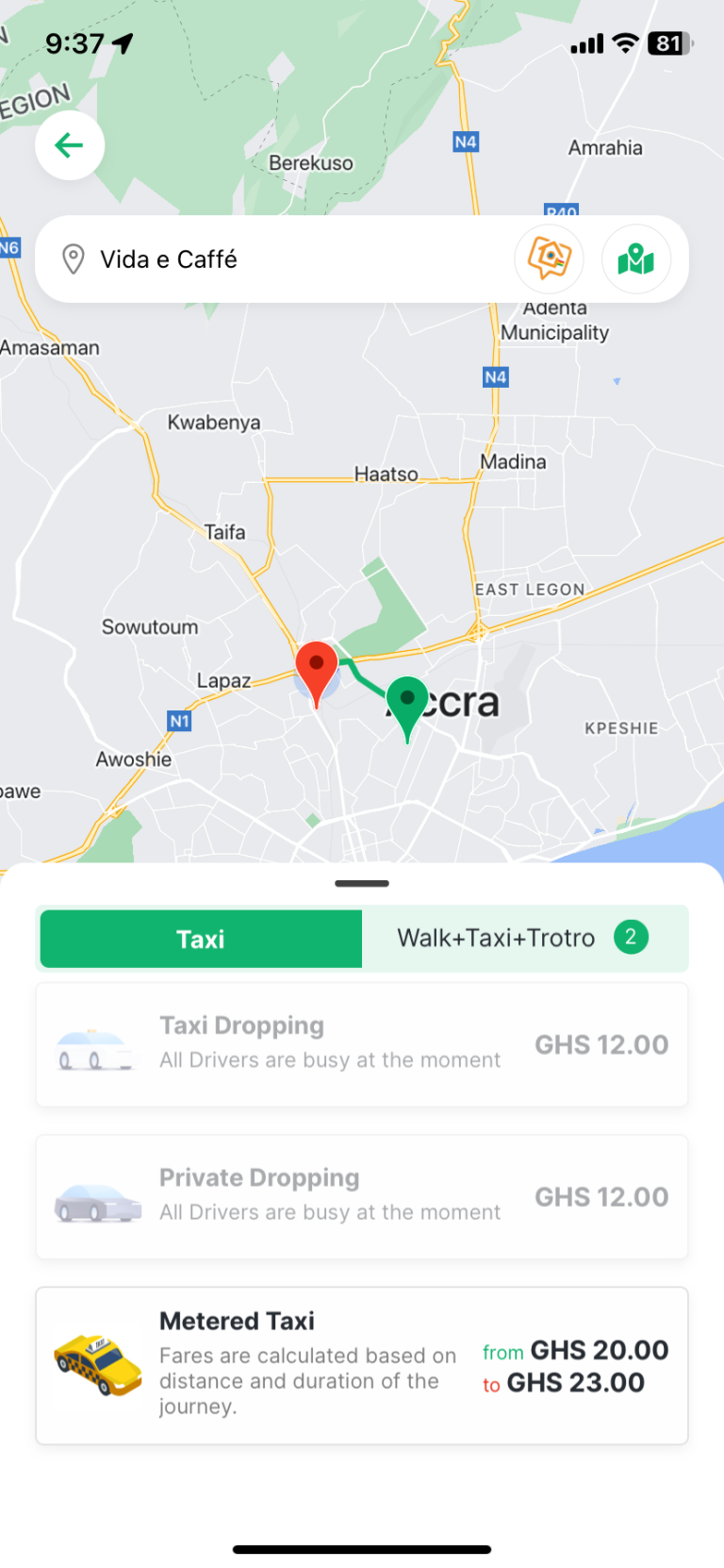 Ghana Private Road Transport Union Launches "Tap N Go" Ride Hailing App